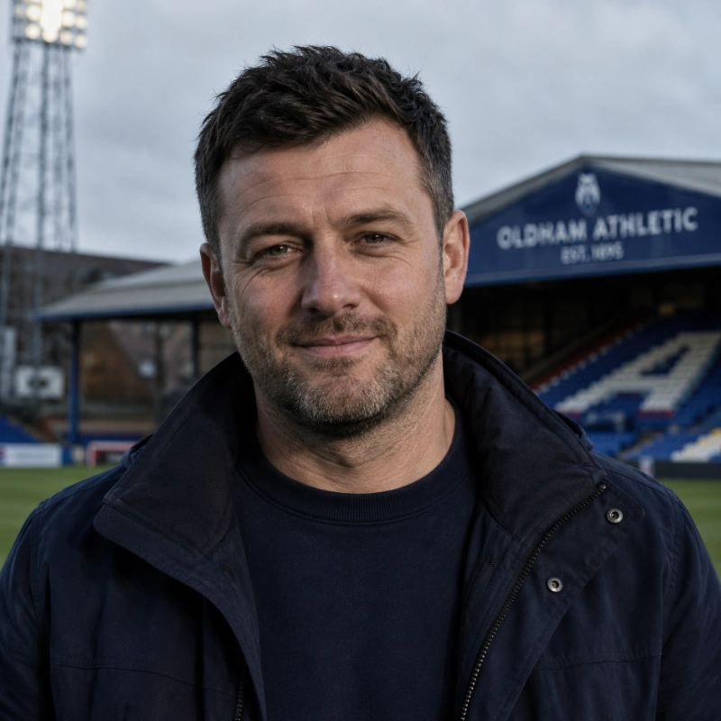 Portrait of Andrew Craig, lead editor of Futboldle, wearing a dark jacket