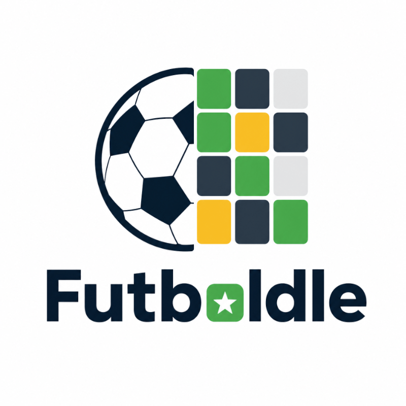 Futboldle logo with football and tile grid icon